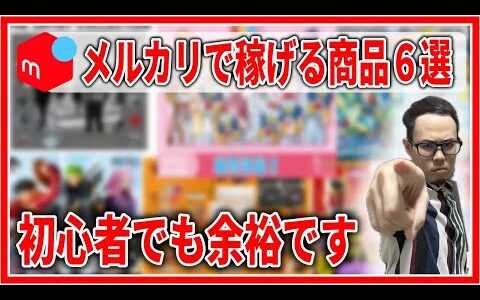 【経験談】メルカリせどりで稼げる商品を6選紹介！知ってるだけで無双出来ちゃうかも！【せどり初心者】