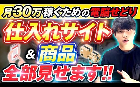 このサイトで電脳せどりの利益商品を仕入れて月30万利益‼仕入れ商品&考え方まで徹底解説‼