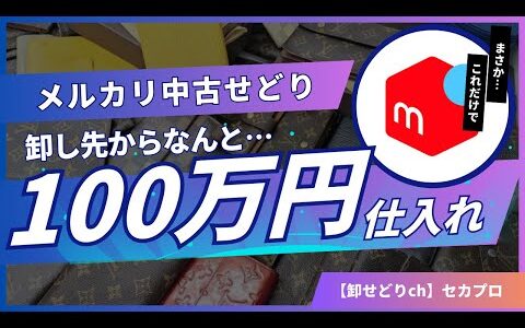 【せどり】中古ブランド品を卸しで100万円仕入れました