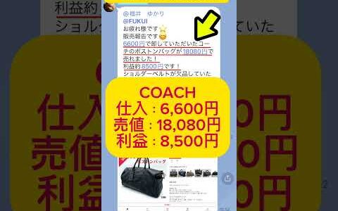 【メルカリ 仕入れ先】ブランド物販で毎月20万円達成！稼げない理由がなくなる古物市場