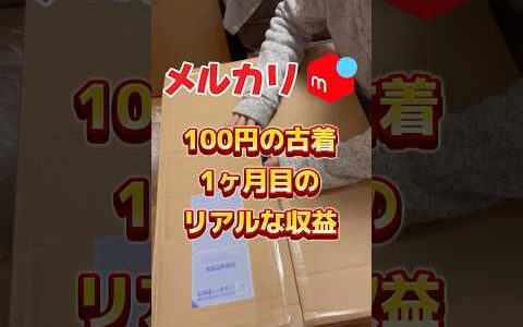 メルカリ物販 100円仕入れ初月の実績を公開します