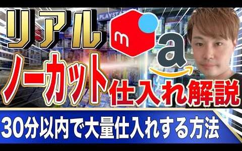 【ノーカット仕入れ解説】せどりのリアル仕入れ現場！効率的なリサーチ方法とは？【中古せどり】