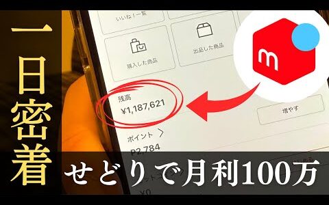 【メルカリ】月利100万せどらーに1日密着