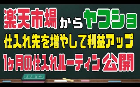 【初心者向け】1ヶ月のルーティン。楽天ポイントせどりのからヤフーショッピングせどり！今から副業せどりを始める方におすすめ 【副業】