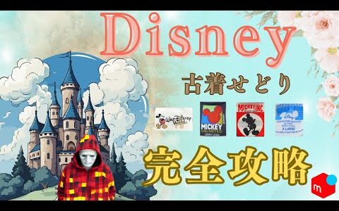 【メルカリ】ディズニー古着アパレルせどりの仕入れがこれで完璧に！実売データと売れる商品の特徴【ヴィンテージ】の商品タグ全公開！ブランドせどりを徹底解説！店舗での仕入れのポイントを教えます！