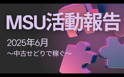 2025年6月MSU活動報告～中古せどりで稼ぐ～