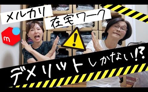 せどり初心者向け！メルカリ在宅ワークで月10万円稼ぐ60歳がメリットデメリット話したらデメリットしか出てこなかったwww