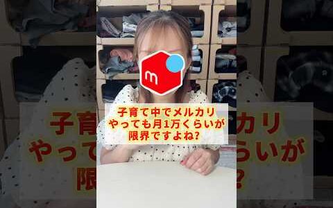 メルカリは子育て中にやっても1万くらいしか稼げない？