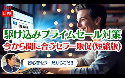 【ライブ】今からでも間に合う！駆け込み「Amazonプライムセール」販売促進対策 初心者セラーの特権を生かして波に乗る！【中国輸入＆米国アマゾン物販】
