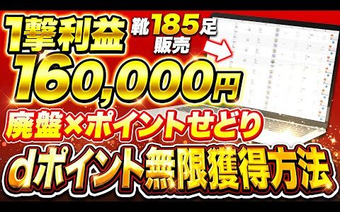 【廃盤×ポイントせどり】ライバルが居なくなったから稼ぎやすい穴場仕入れ先リサーチ（楽天市場、dポイント）