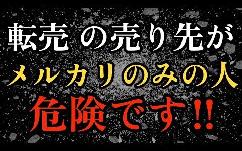 【せどり副業で月収アップ】転売の売り先がメルカリだけしか無い人は危険です！