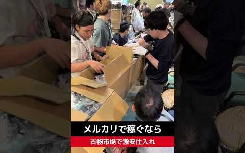 【せどり副業で月収アップ】メルカリで稼ぐなら古物市場で激安仕入れ｜東京マーケットの競り風景！