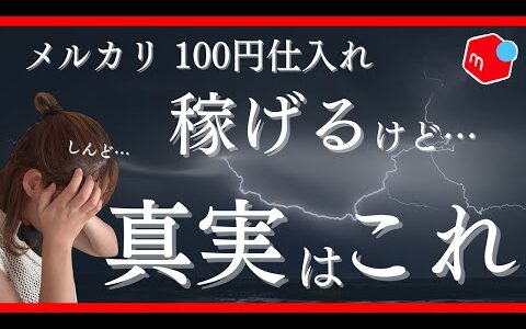 【 メルカリ 物販 で本気で稼ぎたい人へ】  メルカリ 100円仕入れ で稼ぐことの恐ろしい現実と真実【 メルカリ 初心者 】