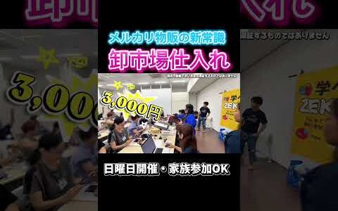 【メルカリ】100円仕入れVUITTONやCHANELが驚きの金額で仕入れができる！奇跡が起こる卸市場｜未経験でもOK