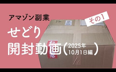 アマゾン副業「せどり開封動画(2025年10月1日編)その1」