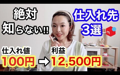 【メルカリ 稼ぐ】本当は秘密にしたい！物販初心者が絶対に知らない仕入れ先３選！