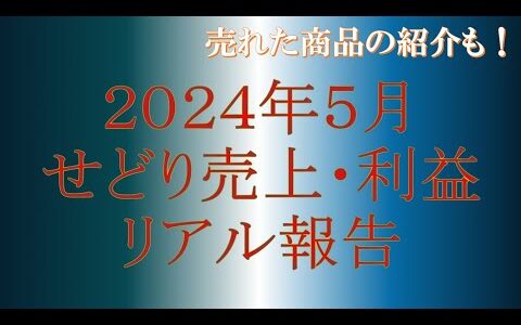 2024年5月せどり売上・利益をリアル報告