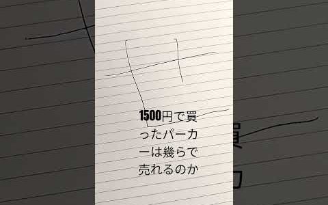 251022 フリマサイトにパーカーを出品しました！　　　　　　　方法　　