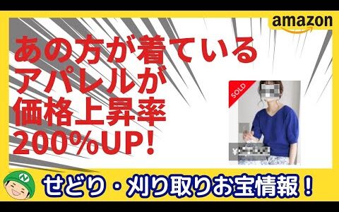 せどり【Amazon刈り取り】価格上昇率200％UP！アパレルの狙い目はこれ