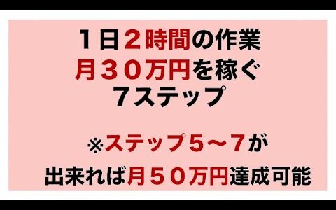 【eBay輸入転売】一日２時間の作業で月３０万円を稼ぐ7ステップ。副業から30万円稼いでebay輸入で脱サラする方法を配信中