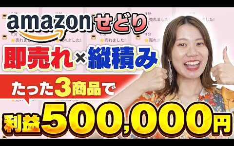 【100個縦積み】たった3商品で月50万稼いだ利益商品大公開