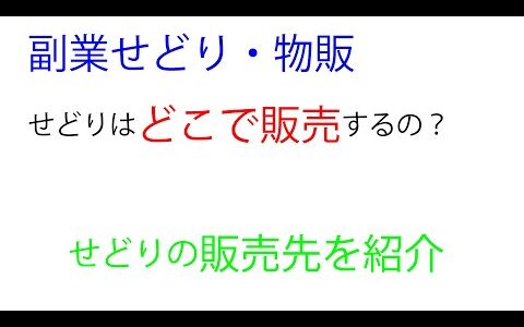 副業せどり・転売の販売先にはどんなものがある？種類と特徴を紹介