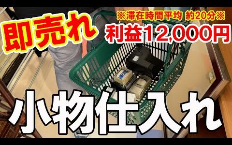 店舗滞在平均時間 約20分！！関東遠征のスキマ時間でメルカリやヤフオクで売れる小物仕入れで利益12,000円！？【メルカリ】【ヤフオク】【即売れ中古せどり】